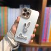 Luxury Rhinestone Rabbit Electroplated Anti-Fall Phone Case for Huawei Maimang A20 & Enjoy 70 Pro, All-Inclusive Design for Internet Celebrities.