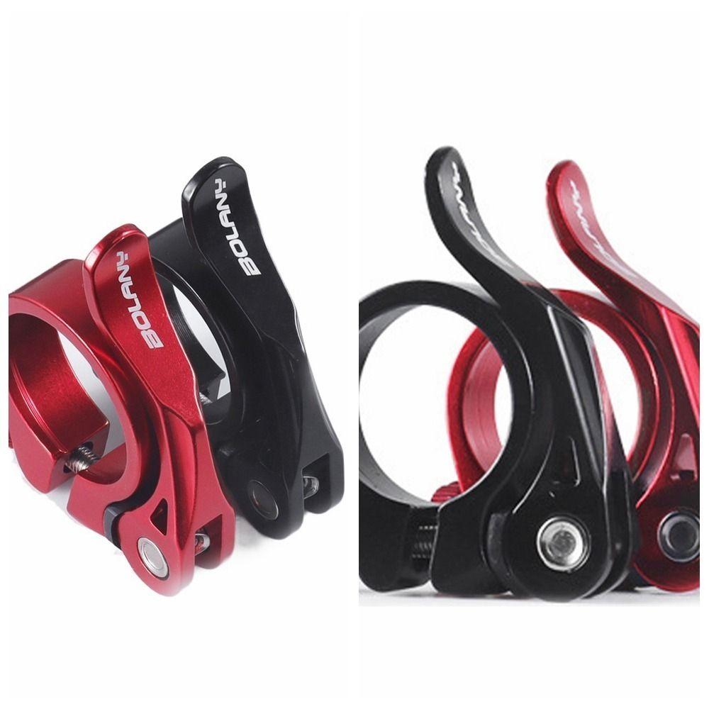 1pc 31.8/34.9mm Bike Canoe Saddle Collar Bolt Ultralight Quick Release Clamp  Seat Post