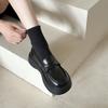 British Style Platform Small Leather Shoes Women's Autumn 2025 New One-pedal Jk Single Shoes Muffin Bottom Loafers Round Head