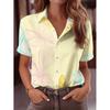 2026 Women Short Sleeve Shirt Fresh Butterfly Print Soft Elegant Temperament Comfortable Skin Friendly Daily Commute Casual All