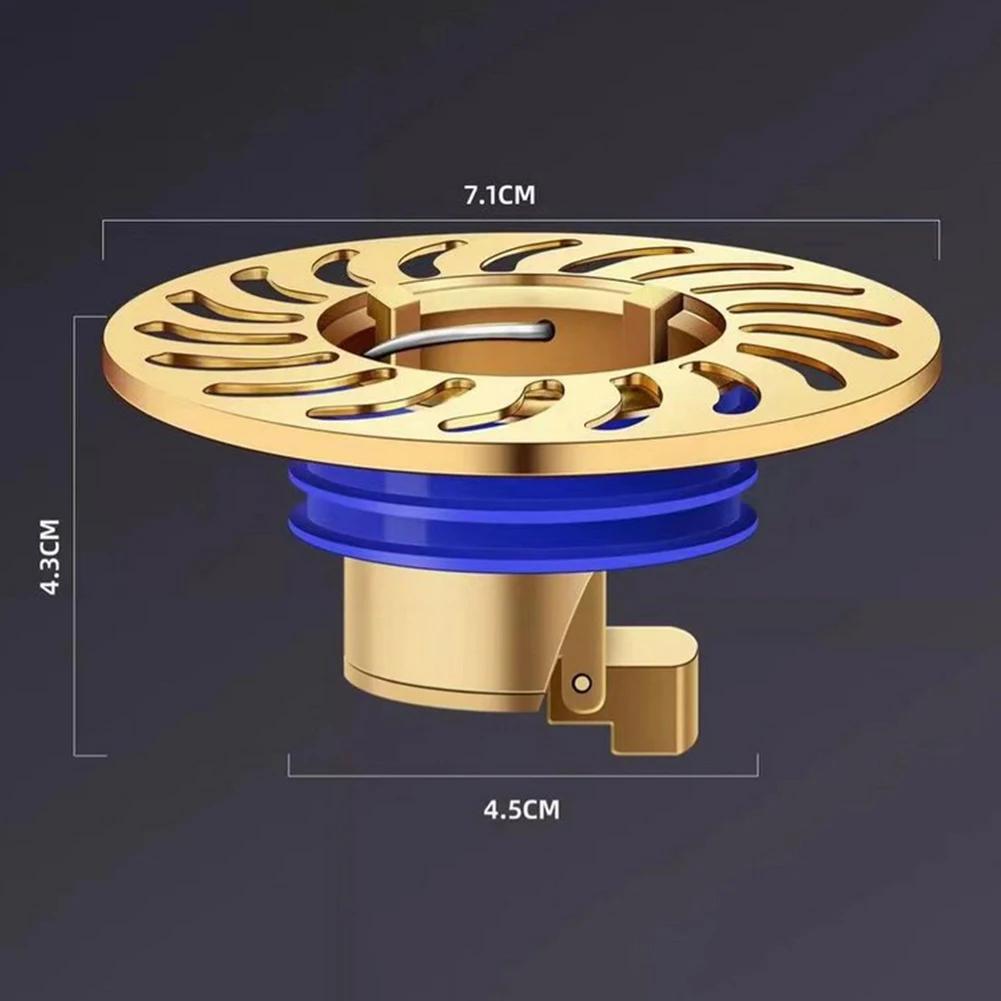 Floor Drain Backflow Preventer Filter Plug Shower Waste Water Drainage Sink Strainer Hair Catcher Bathroom Floor Drain Cover