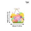 Happy Easter Decor Door Pendant Paper Rabbit Egg carrot Welcome Sign Hanging Ornament Easter egg hunt Spring Party Wall decor