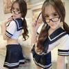 Student Uniform Mini Skirt Costume Lingerie Set