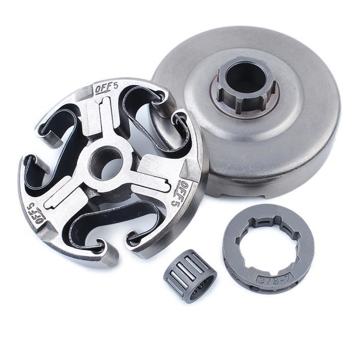 Jante de pignon de tambour d'embrayage - Husqvarna - 365 372 362 371 - 3/8" - 7 dents - Roulement à aiguilles