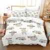 Cute Cartoon Sloth Duvet Cover Floral Leaves Print Bedding Collection For Kids Teens Bedroom Decor Flowers Comforter Cover Pillowcases