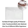 Wallet Envelope Bag A5/A4 Plastic Paper Storage Document Bags Transparent File holder A5/A4 File Bag