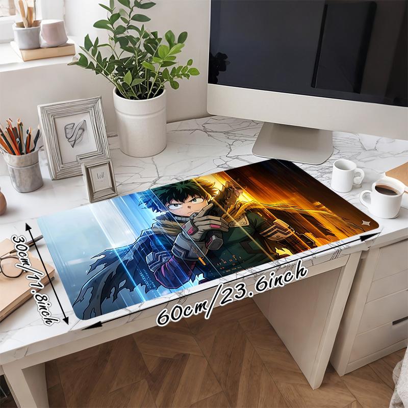 1Pc Heroic Battle Scene Gaming Mouse Pad Keyboard Desk Mat Non-slip Rubber Lock Edge Waterproof Computer Mousepad for Office Home Decor Y1507