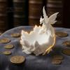 Ring Coin Holder 3D Printed Fantasy Dragon Tray, Gothic Coaster Dish for Keys Lightweight Storage Jewelry Coins, Desk Organizer Home Office,