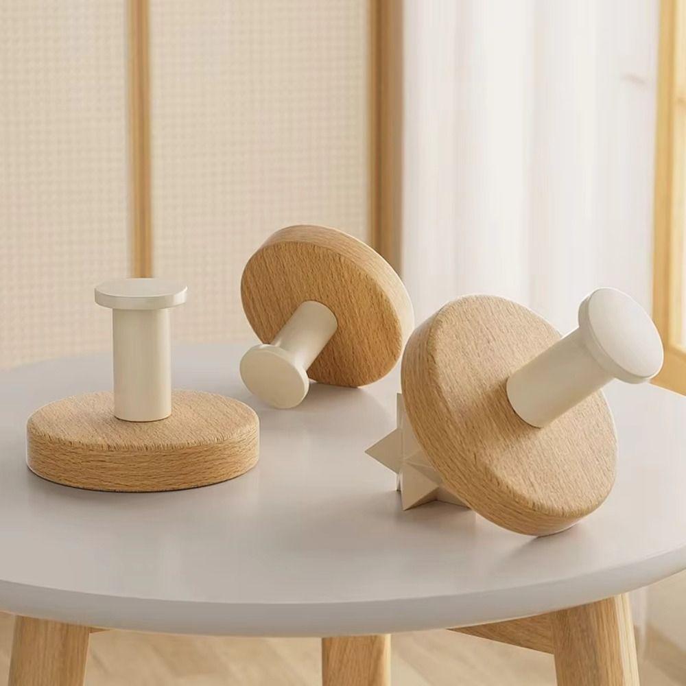 Round Design Single Hook Creamy Style Coat Hook Clothes Hanger Towel Hook Kitchen