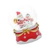 Electric Motorized Snow Globes with Glowing Snowman/Santa Figure Crystal Ball For Festival Home Office Decorations
