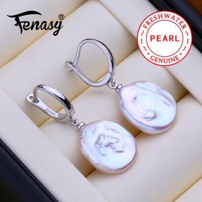 Серьги из натурального пресноводного жемчуга, модные серьги-капли в стиле барокко для женщин, подарок на день рождения, оптовая продажа