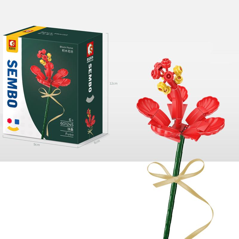 Вечные цветы Букет Строительные блоки Совместимы с Lego Сборные строительные блоки Игрушки для