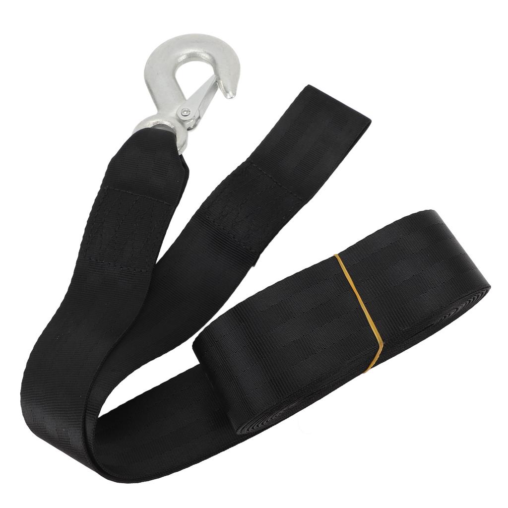 Сверхпрочный лебедочный ремень с крюком 3500 фунтов грузоподъемность Лебедочный ремень для лодочного прицепа Буксировочный ремень Трос для автомобиля Буксир Лодка Внедорожник Гидроцикл