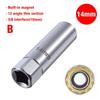 Universal Spark Plug Sleeve Wrench 3/8" Socket Magnetic 12-Point Angle Thin Wall Spark Plug Car Removal Tools 14mm 16mm