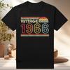 Ретро 60-х Одежда Винтаж Сделано в 1966 году Все Оригинальные Детали Футболка Мужская Мужу Папе Подарки на День Рождения Футболка Рожден в 1966 году Футболка