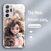 Samsung A10 Fashion/Cat Girl 50 Cute M40 Liquid Glass Case, все включено, защита от падения, модель с 10 линзами