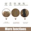 Накладной хвост на заколке-крабе Короткий прямой синтетический хвост-удлинитель для женщин