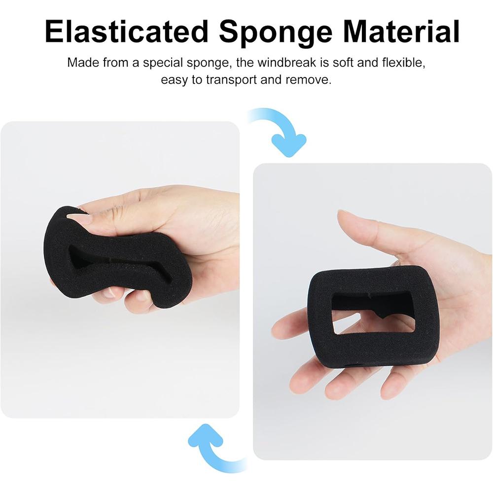 For DJI Osmo Action 5 Pro 4 3 Wind Noise Reduction Sponge Foam Windslayer Cover Housing Windproof Windshield Recording Case