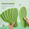 Unisex Odor-Absorbing Sweat-Wicking Summer Insoles - Dry, Comfortable, Breathable, Thin Mugwort Deodorant Design