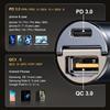 Автомобильное зарядное устройство USB C, сверхбыстрая зарядка 30 Вт PD/30 Вт QC, самая маленькая автомобильная зажигалка USB-зарядное устройство, совместимое с iPhone, Samsung и т. д.