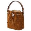 Tory Burch T Monogram Leather Top Handle Bucket Bag With Detachable Adjustable Shoulder Strap Drawstring Closure Logo Details 178210-200