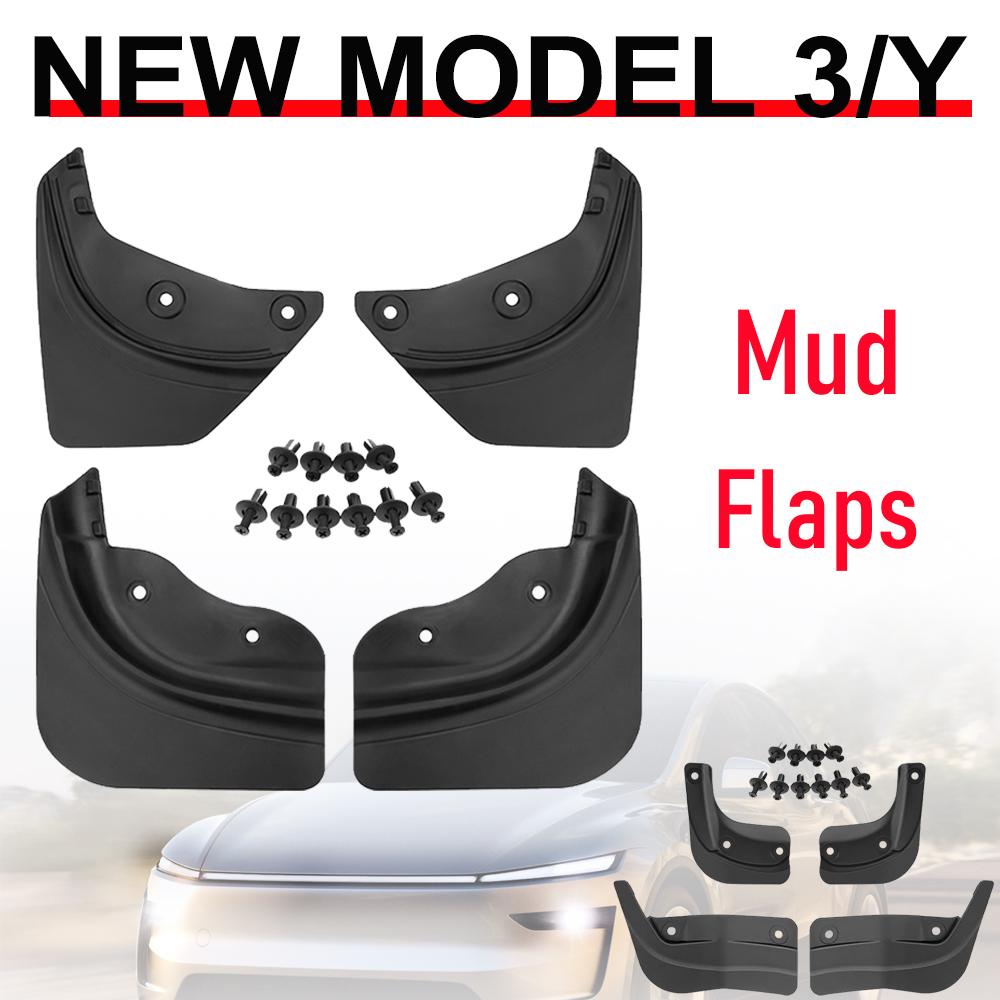 Mud Flaps for Tesla Model Y YL Juniper Model 3 2025 2026 Mud Flap Splash Guards Fender No Drilling Mudflap Travel Accessories