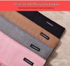 2024 Autumn/Winter Women's Solid Color Faux Cashmere Shawl & Snood Scarf Set