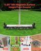 Magnetic Sweeper with Wheels, 43 cm, 4.5 kg Load Capacity, Lightweight Magnetic Pickup Sweeper with Adjustable Handle, Pick Up Nails and Screws, Easy