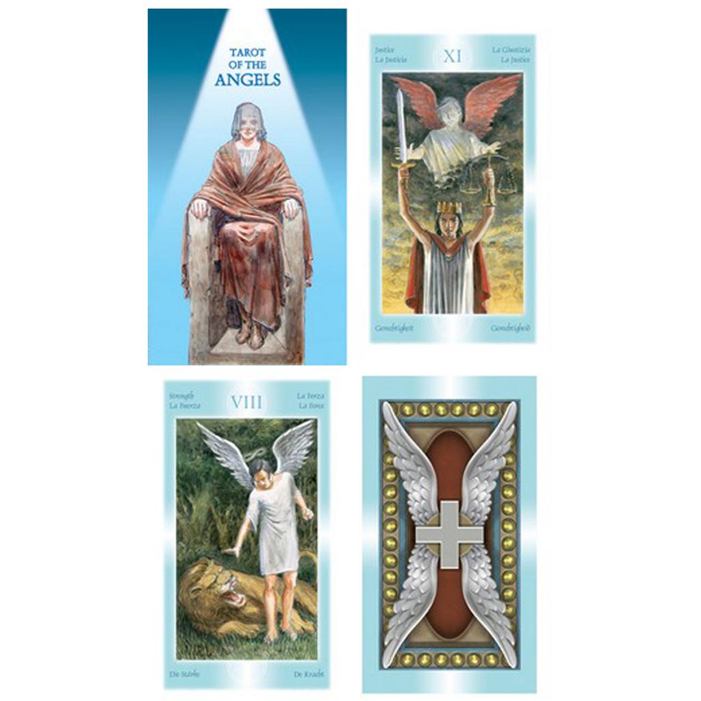 Les Trésors De Lily [A1517] - Creative Tarot 'Tarot of the Angels' Blue - 12x7x3 Cm