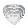 Набор форм для торта в форме сердца 4/6/8/10 дюймов со съемным дном, алюминиевая форма для торта, идеально подходит для дней рождения, рождественских вечеринок