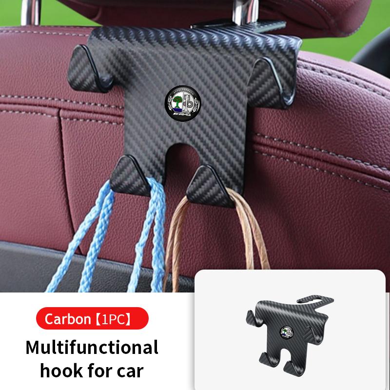 WVAVL1 Hot 2026 For Benz Multi Functional Car Seat Hook Auto Phone Holder Accessories For Mercedes Benz AMG C180 C300 W124 W176 W177 C2