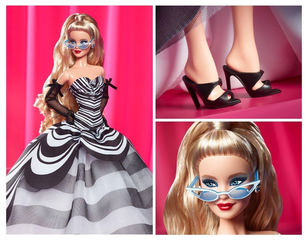 Кукла Barbie 65th Anniversary Blonde Dress Up Signature BLACK Barbie Doll Dress Up Doll Возраст 6 лет и старше Black HRM58 Doll/House