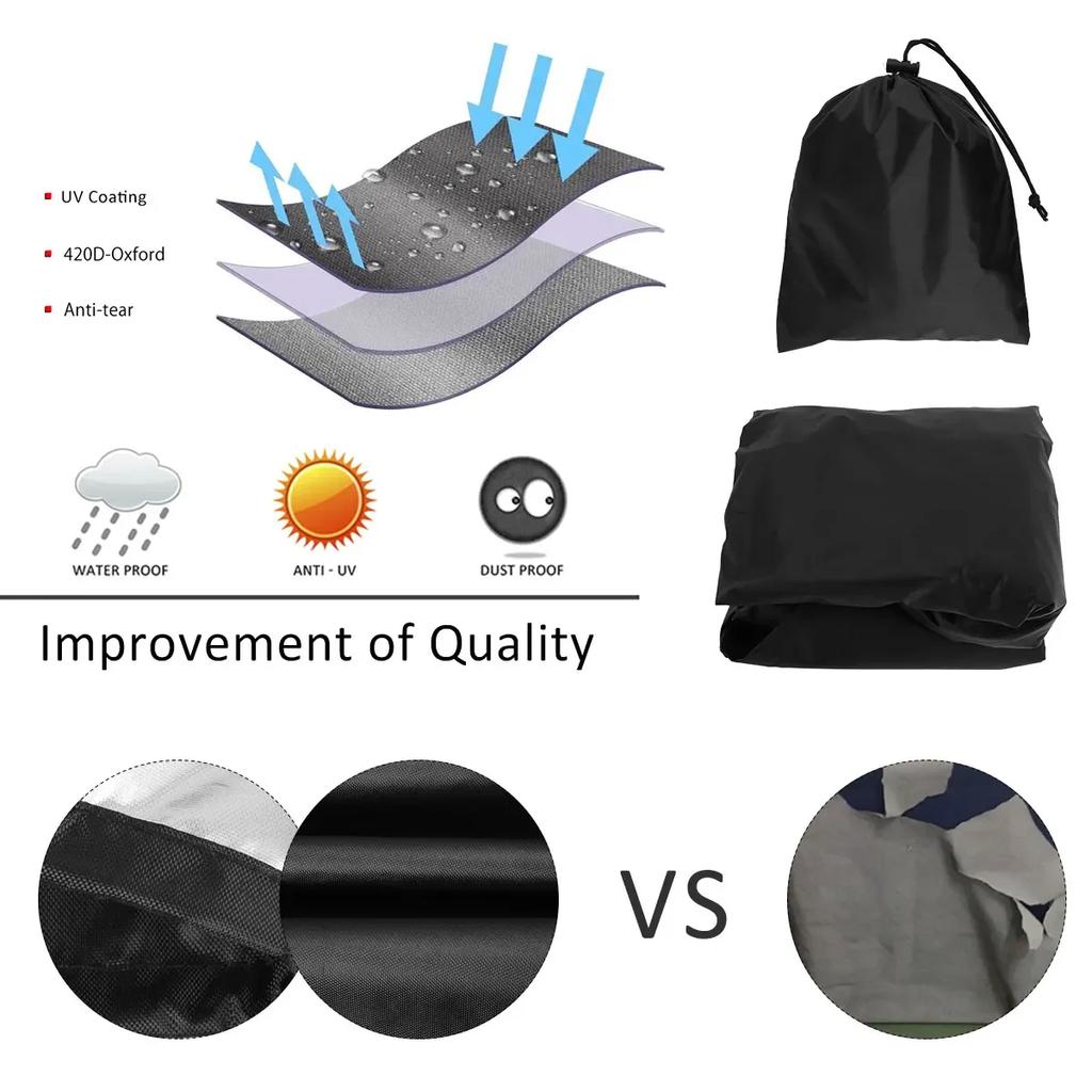 Grill Table Cover 420D Oxford Cloth Pizza Oven Table Cover for Patio Outdoor Kitchen Weatherproof Durable BBQ Gas Grill Cover