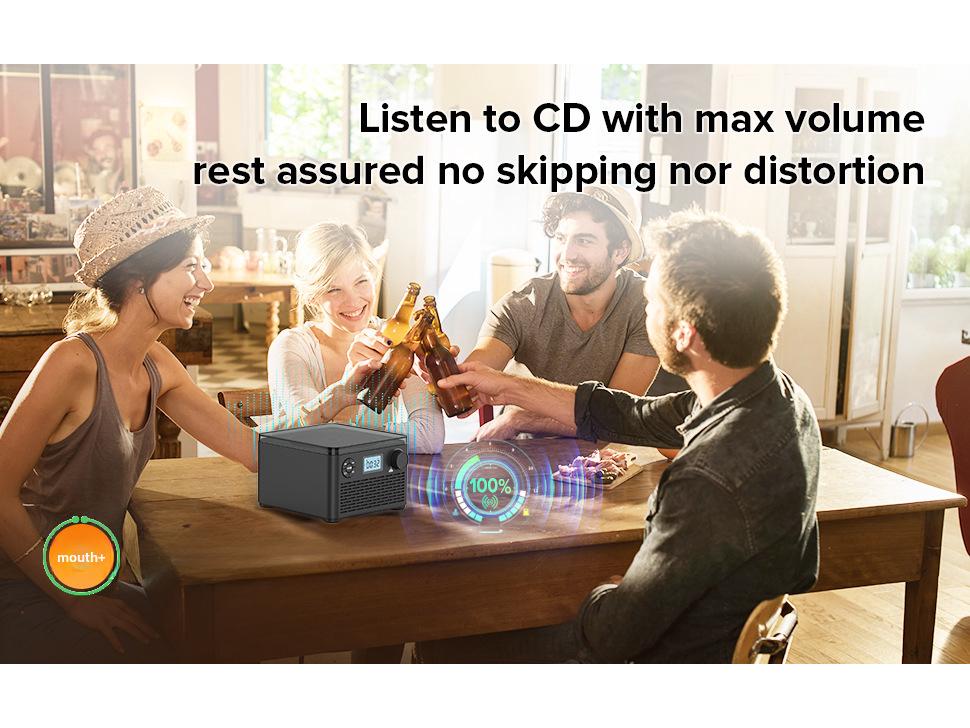 Ретро Bluetooth CD-плеер с FM-радио для дома