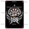 MyPlate Darts 180 Metal Sign Beer Bar Vintage Plaque Shop Tin Sign Plate Wall Decor For Bar Club Art Painting Poster Gift