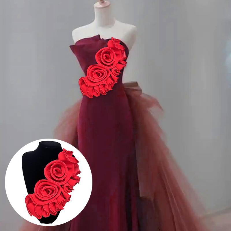 1 шт. Тканевые аксессуары стерео Diy украшения для одежды украшения из цветов кружевные аксессуары свадебные аксессуары многоцветные