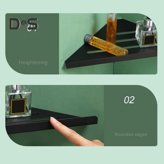 1/2 шт. угловые полки для ванной комнаты, нержавеющая сталь 304, простая установка, душевая стойка с дренажным дизайном