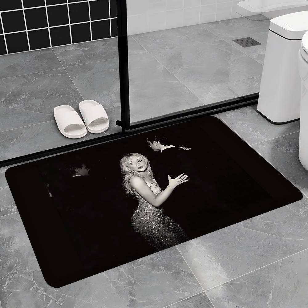 Singer S-Sabrina Carpenter Hallway Carpet Non-Slip Laundry Room Mat Laundry Decor Balcony Child Living Room Bedside Area Rugs