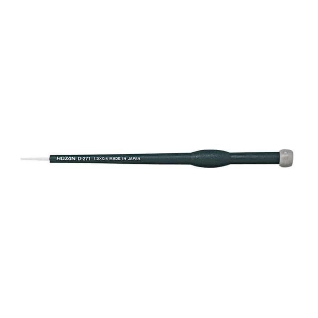 HOZAN Long Ceramic Adjustment Screwdriver, 1.3 × 0.4 mm Tip