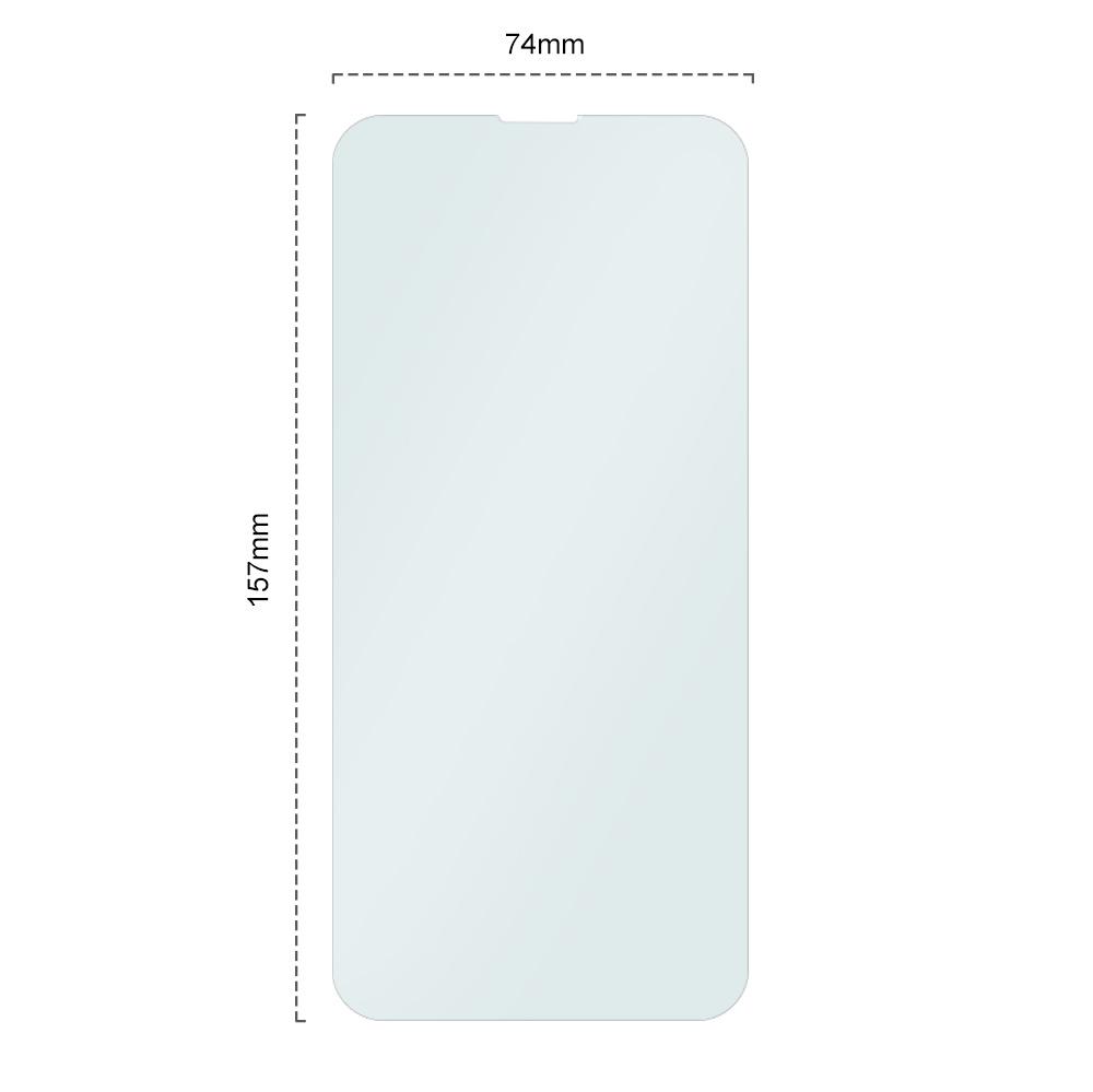 2x Tempered Glass for iPhone 14 Plus, ERBORD 9H Hard Glass, glass