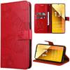 Protective Case for Xiaomi Redmi Note 13 5G - Shockproof - Synthetic Leather - Red Butterfly