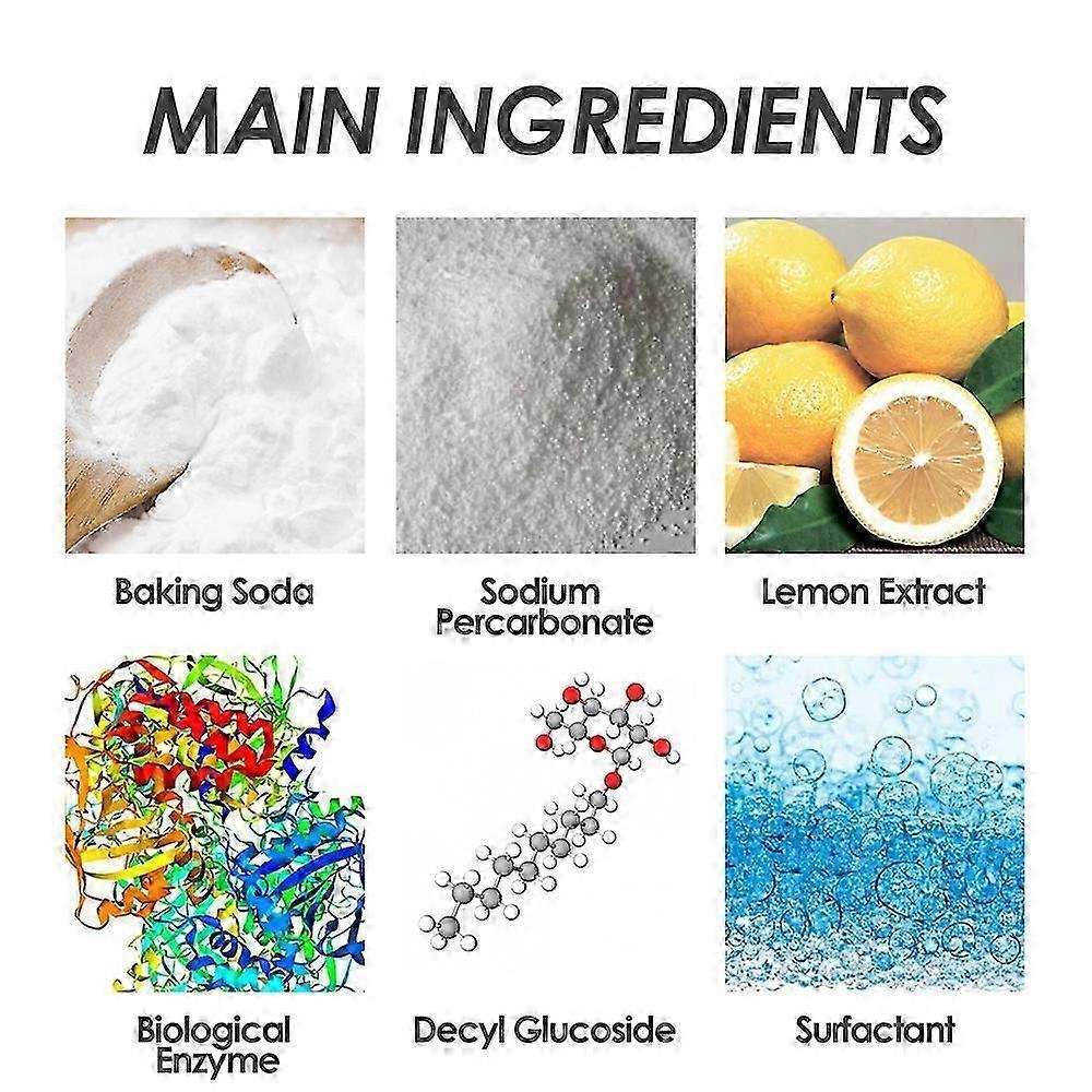 Multi-Functional Bio-Enzyme Cleaning Tablets, Bio-Enzyme Explosive Salt Active Enzyme Laundry Stain Remover Cleaning Agents For Clothes Shoes And Curt