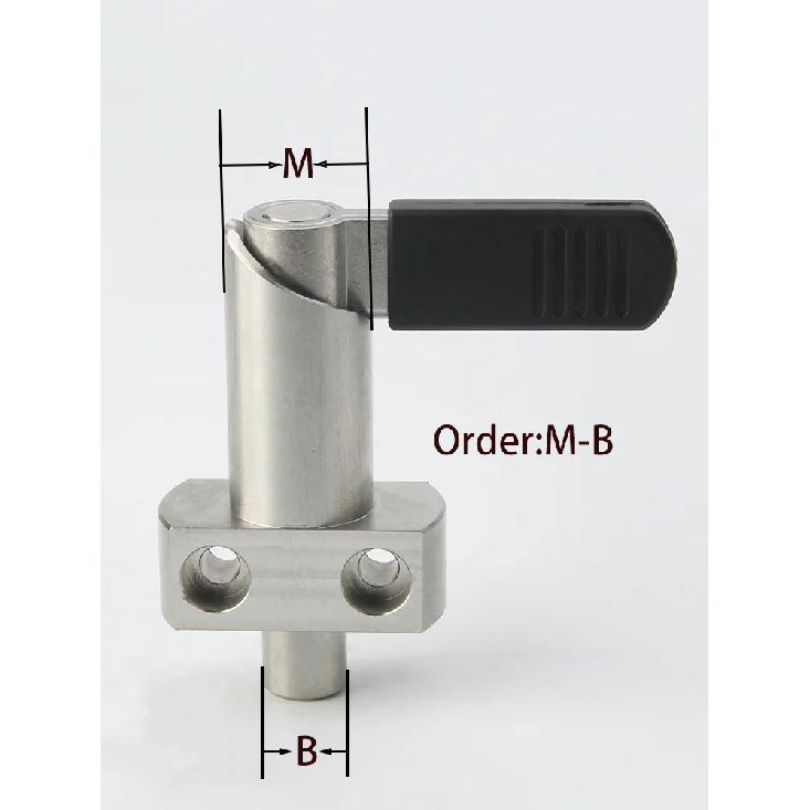 Stainless Steel L Handle Locking Pin, Threaded Spring Pin for Positioning and Fixing