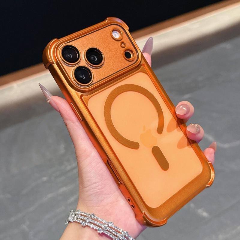 Роскошный матовый чехол для телефона с магнитом для iPhone 13 14 15 16 17 Pro Max Air Plus Magsafe Мягкий ТПУ Ударопрочный бампер Задние чехлы Обложка