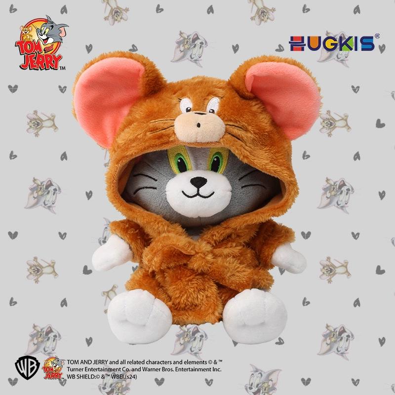 Оригинальная плюшевая кукла Warner Brothers Том и Джерри Супермен Том Кот в костюме динозавра
