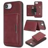 2 In 1 Case for IPhone 17e 16e 17 Promax Air 16 Pro Max 15 Plus 14 13 12 Magnetic 5 Cards Slots Leather Phone Cover