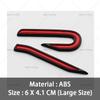 YKPSC1 VW 2026 Hot 3D ABS New R Badge Rear Trunk Emblem Car Stickers Decal For VW Volkswagen Golf 6 7 8 GTI MK6 Mk7 MK8 Car Styling Acc