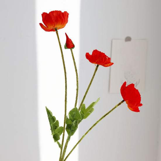 Искусственный цветок со стеблем, реалистичный центральный элемент для домашнего офиса, свадебный искусственный цветок