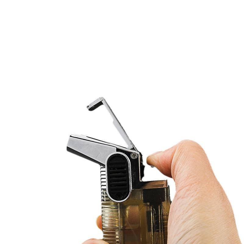 Windproof Dual Flame Torch Men's Cigarette Lighter and Multifunctional Smoking Set