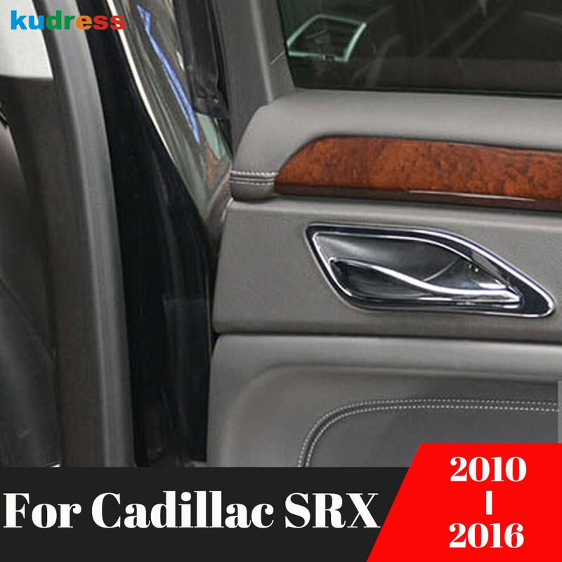 Для Cadillac SRX 2010 2011 2012 2013 2014 2015 2016 Нержавеющая сталь Внутренняя накладка на ручку двери Чаша для ручки Дверная отделка Аксессуары для интерьера автомобиля